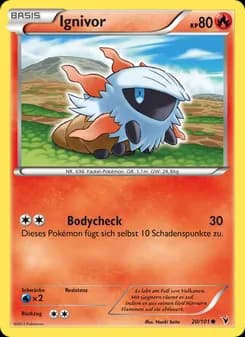 Ignivor card in German