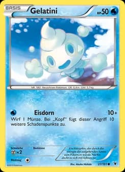 Gelatini card in German