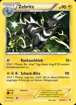 Zebritz card in German