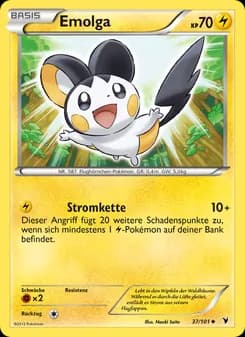 Emolga card in German