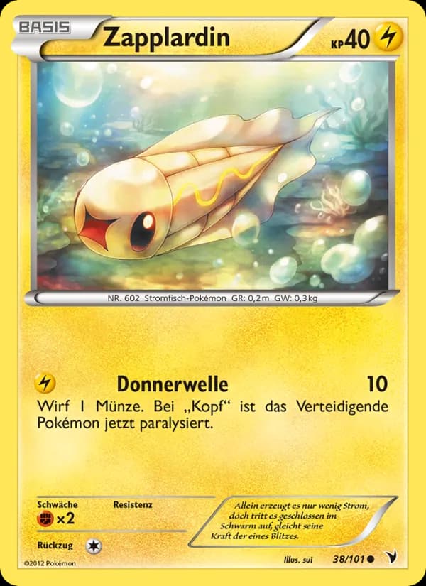 Zapplardin card in German