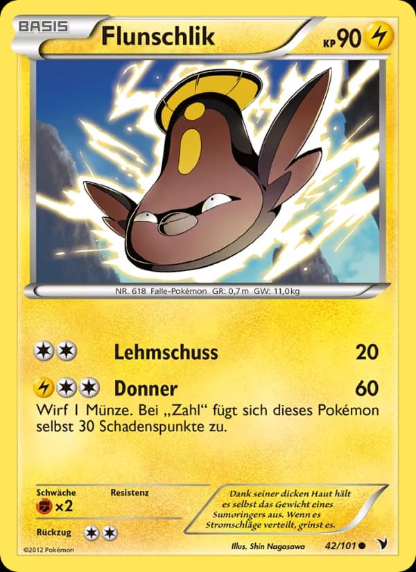 Flunschlik card in German