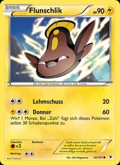 Flunschlik card in German