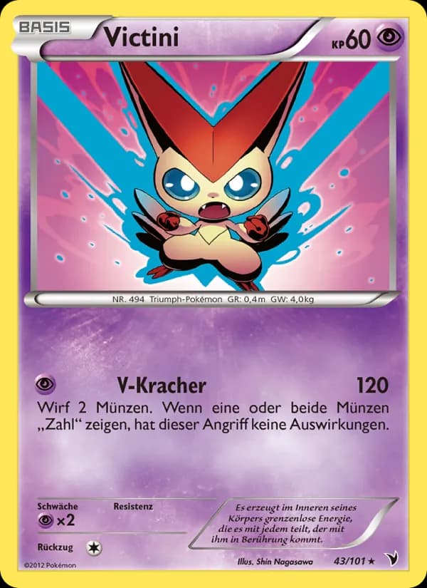 Victini card in German