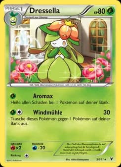 Dressella card in German