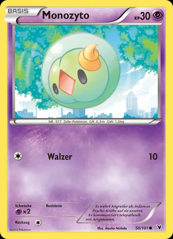 Monozyto card in German