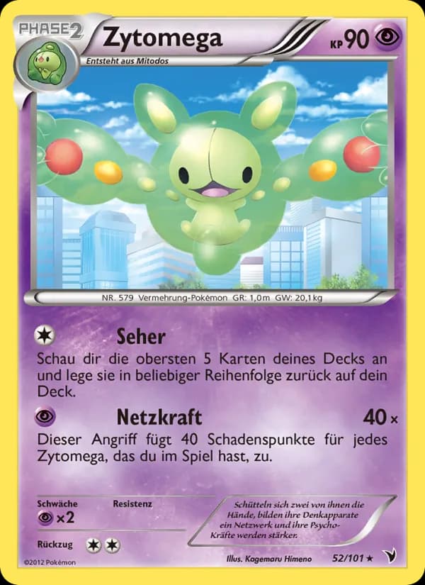 Zytomega card in German