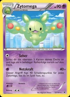 Zytomega card in German