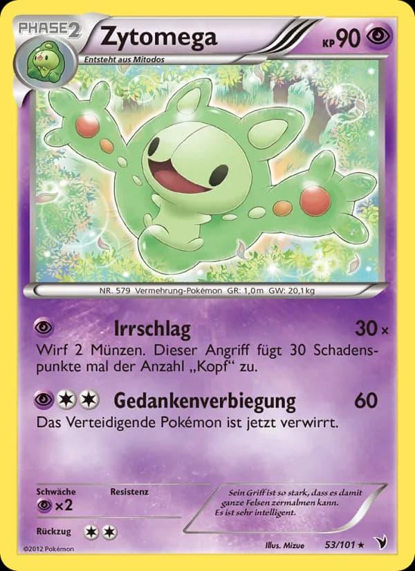 Zytomega card in German
