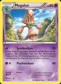 Megalon card in German