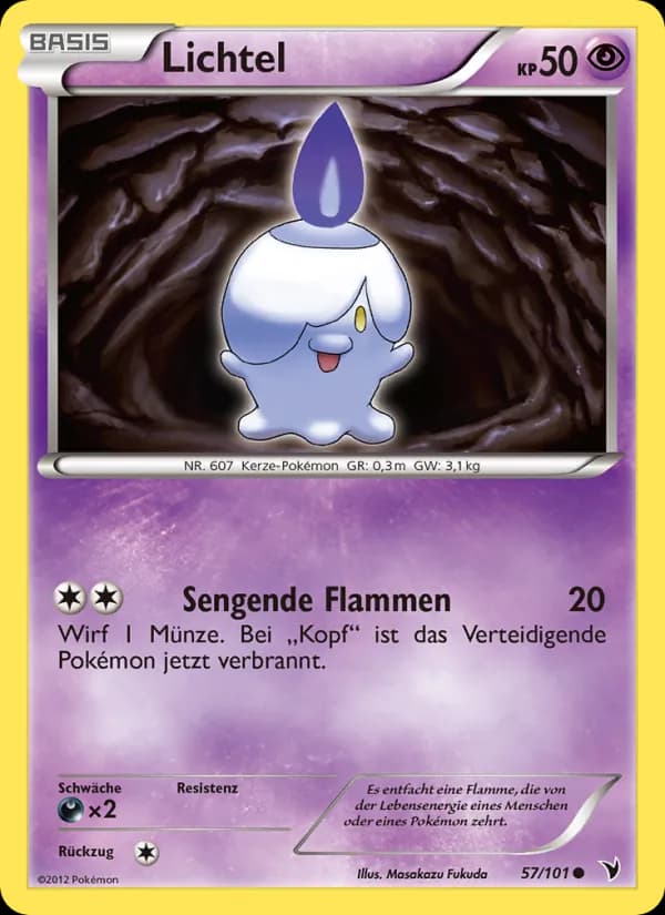 Lichtel card in German