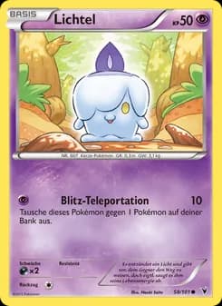 Lichtel card in German