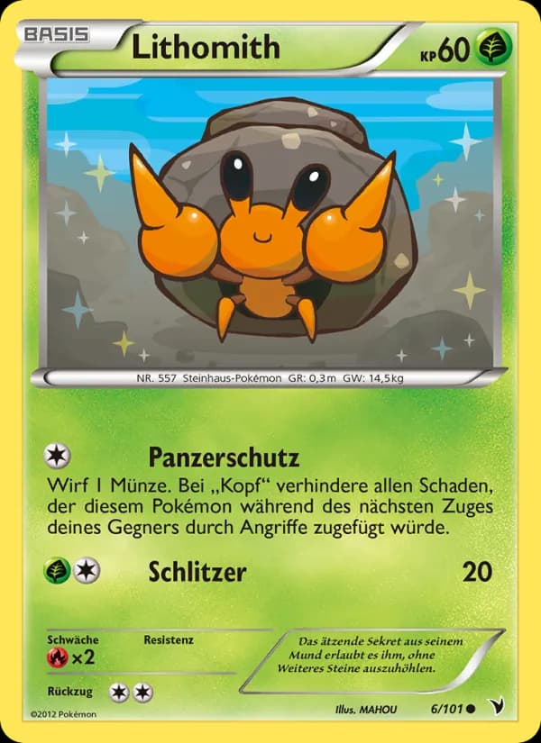 Lithomith card in German