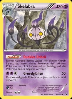 Skelabra card in German