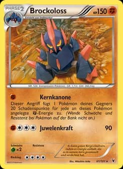 Brockoloss card in German