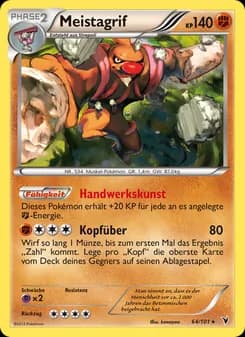 Meistagrif card in German