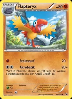 Flapteryx card in German