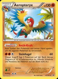Aeropteryx card in German