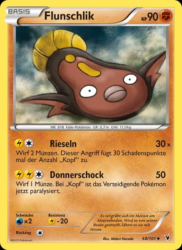 Flunschlik card in German