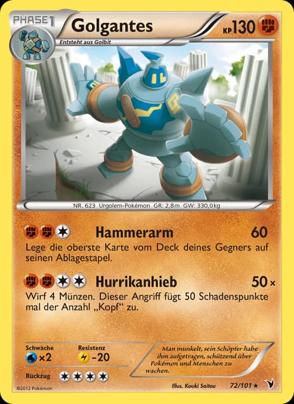 Golgantes card in German