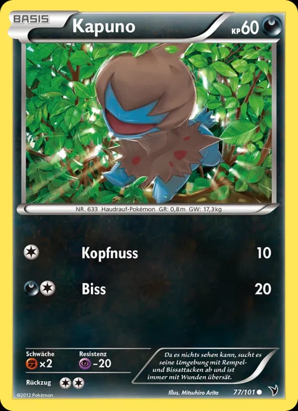 Kapuno card in German