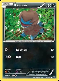 Kapuno card in German