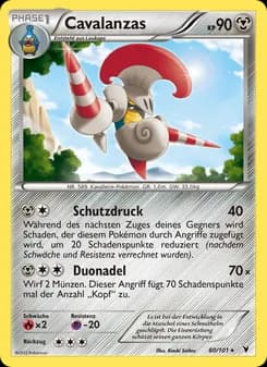 Cavalanzas card in German
