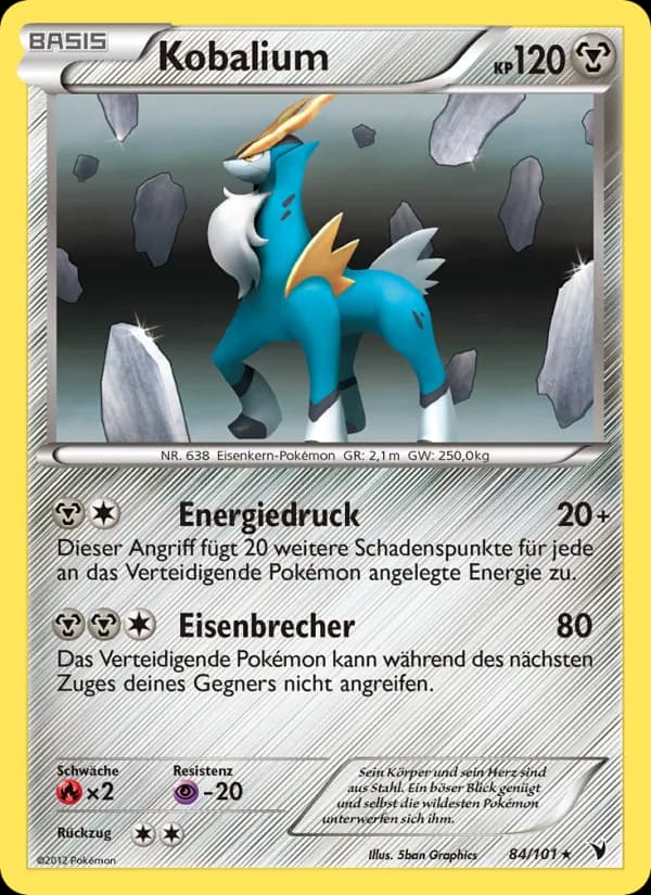 Kobalium card in German