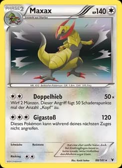 Maxax card in German