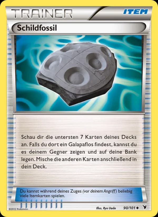 Schildfossil card in German