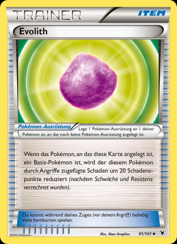 Evolith card in German