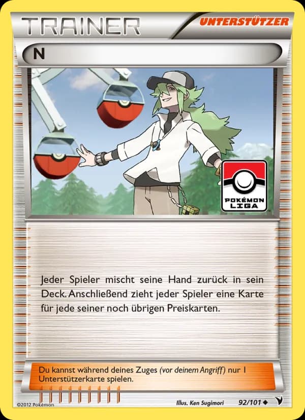 N card in German