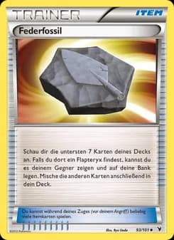 Federfossil card in German