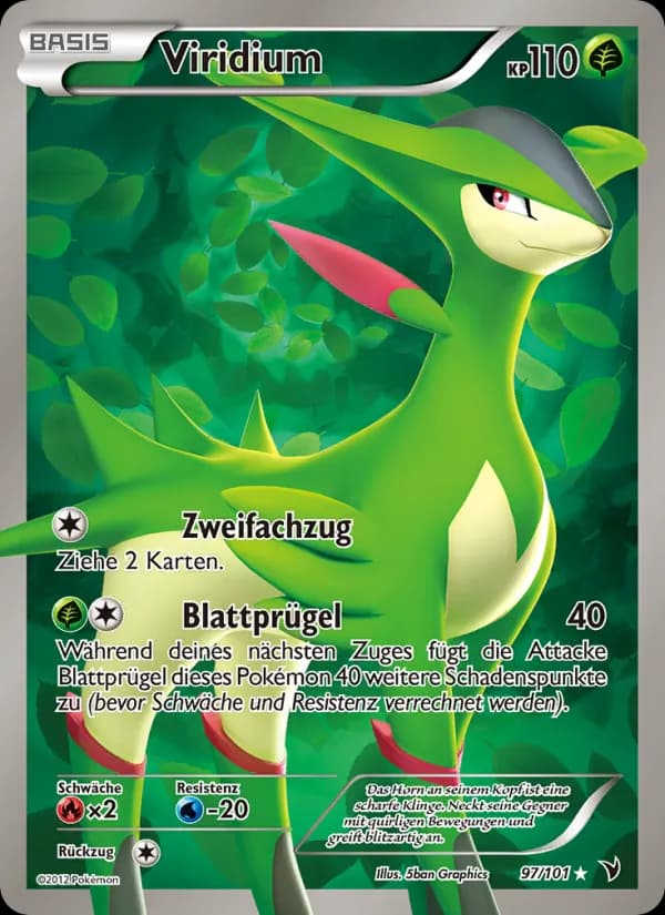 Viridium card in German