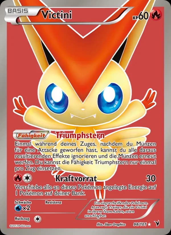 Victini card in German