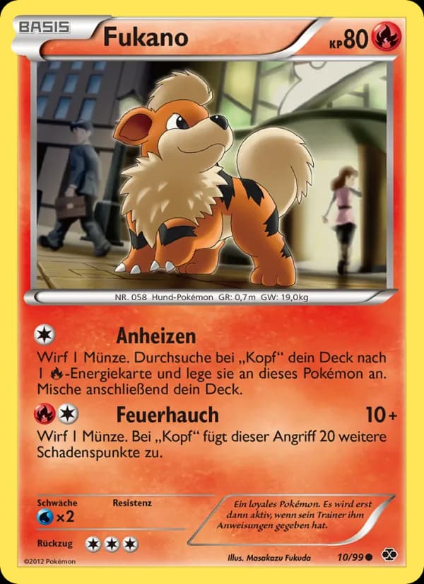 Fukano card in German