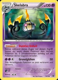 Skelabra card in German