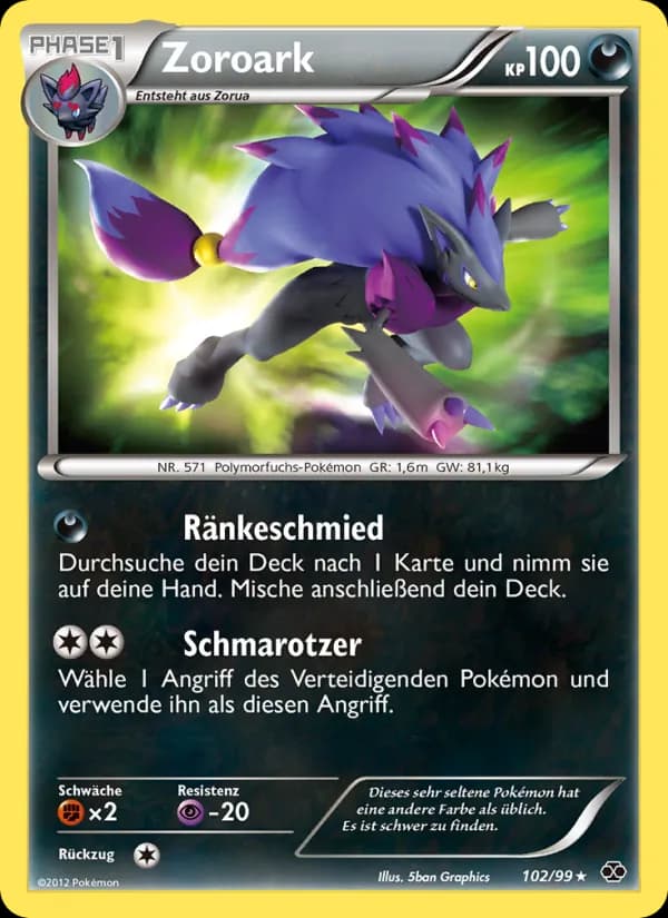 Zoroark card in German