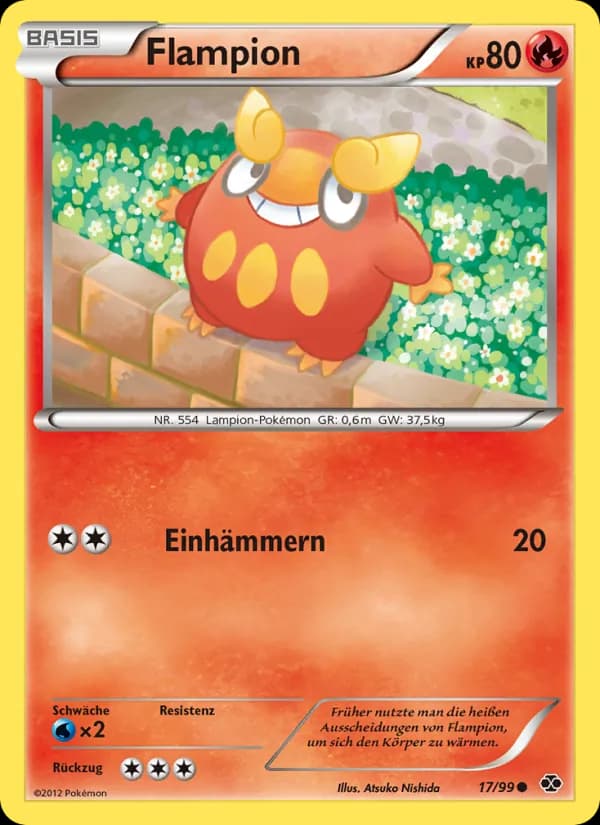 Flampion card in German