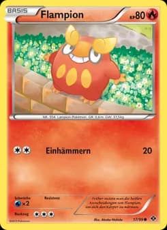 Flampion card in German