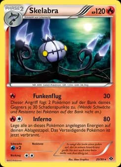 Skelabra card in German