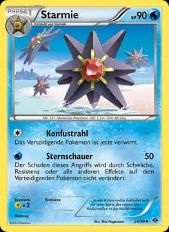 Starmie card in German