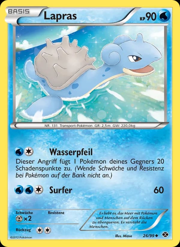 Lapras card in German