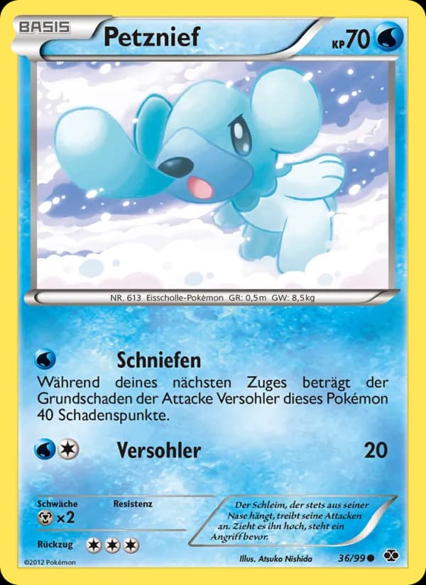 Petznief card in German