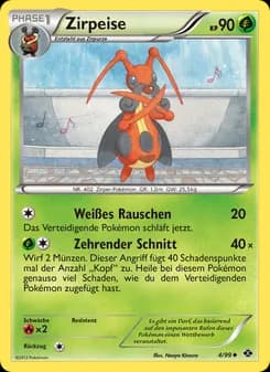 Zirpeise card in German
