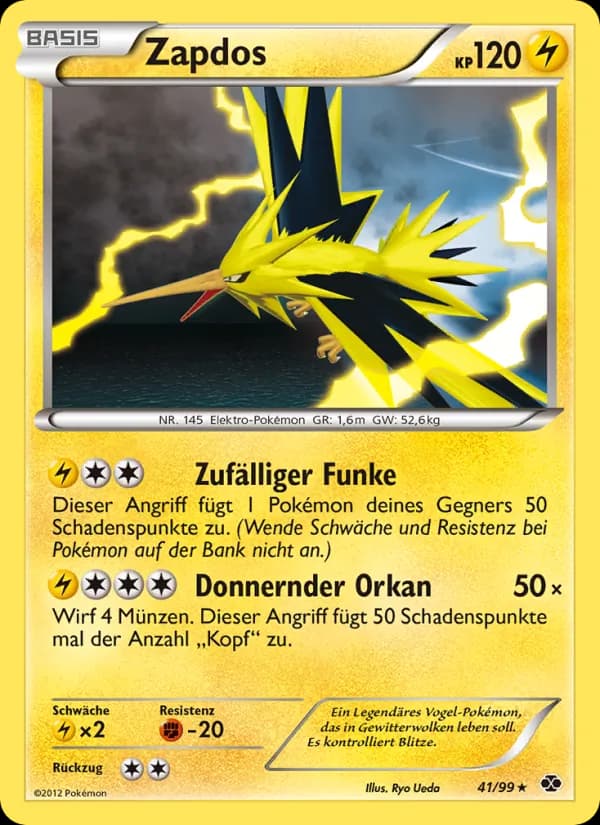 Zapdos card in German
