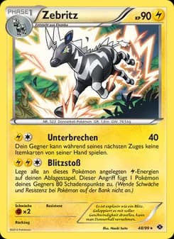 Zebritz card in German