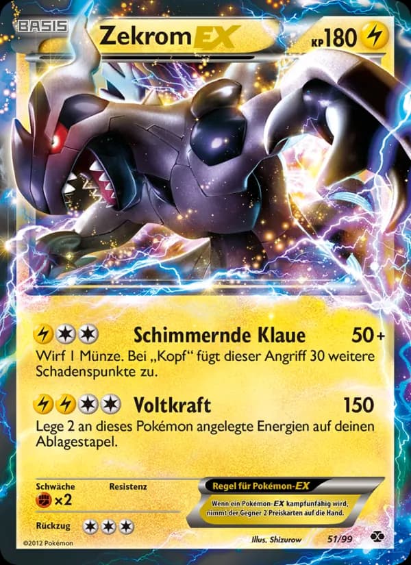 Zekrom-EX card in German