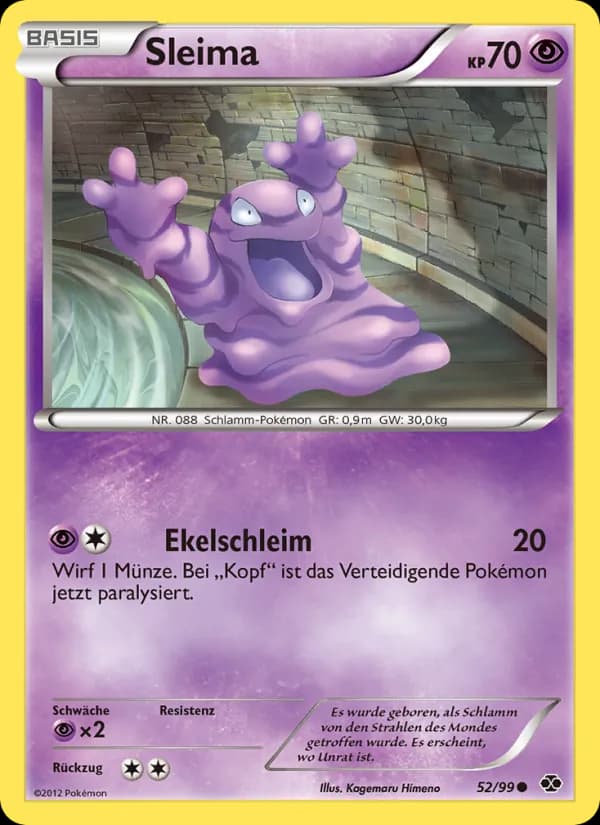 Sleima card in German