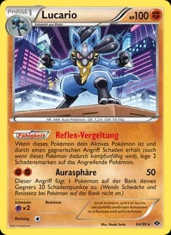 Lucario card in German